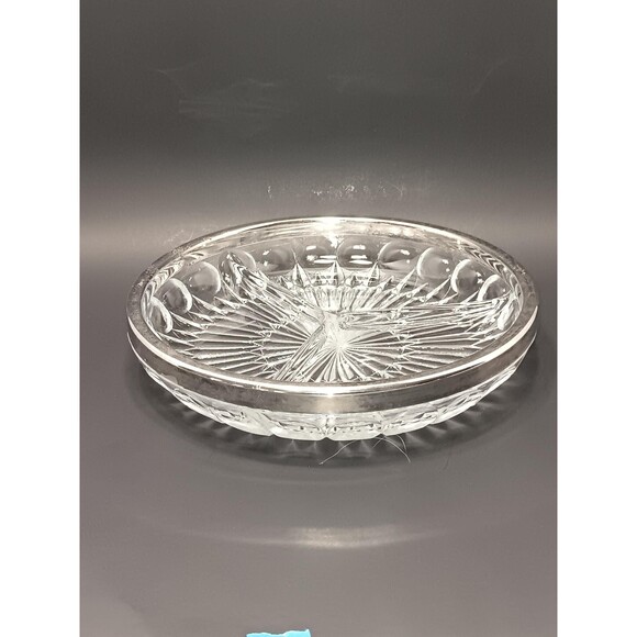 Crystal & Silver Serving Dish by Leonard of Italy - Picture 6 of 6
